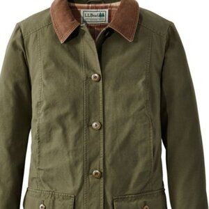 SIZE 2X L.L. BEAN FLANNEL LINED BARN COAT